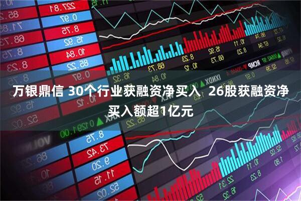 万银鼎信 30个行业获融资净买入  26股获融资净买入额超1亿元